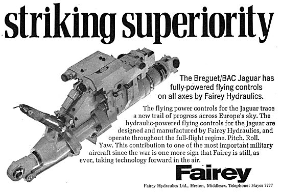 Fairey Hydraulics & Power Flying Controls                        