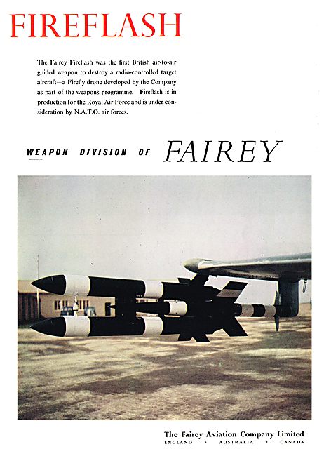 Fairey Fireflash Air-to-Air Guided Missile                       