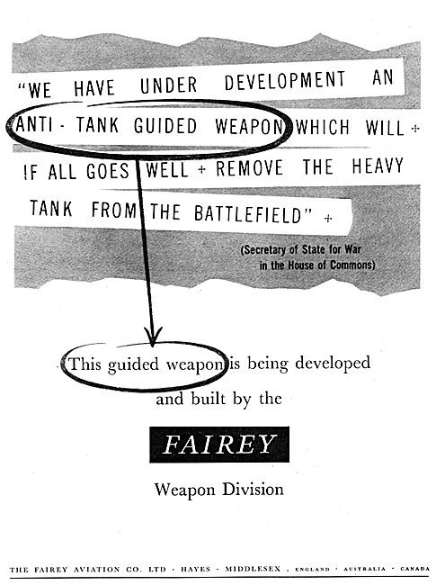 Fairey Guided Weapons                                            