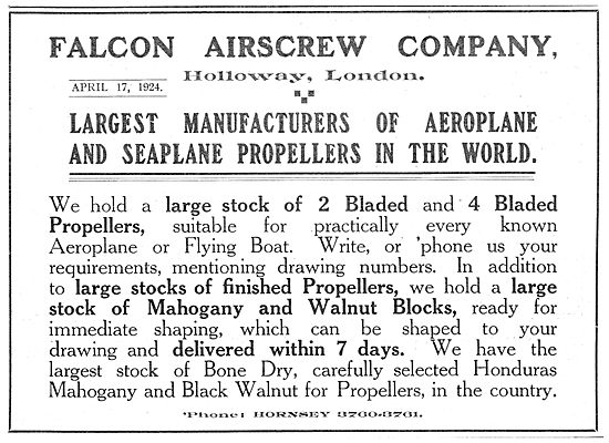 Falcon Airscrews                                                 