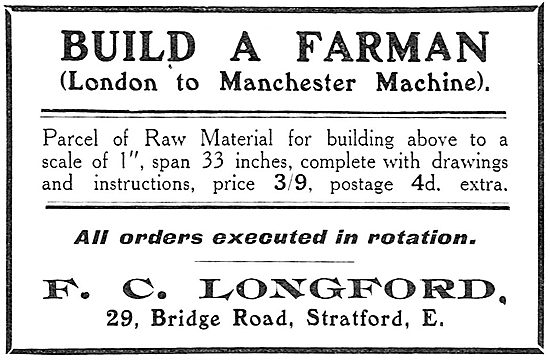 Build A Model Farman Aeroplane - .F.C.Longford                   