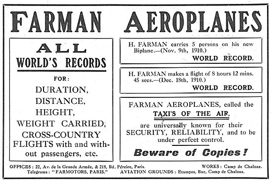Farman Aeroplanes                                                