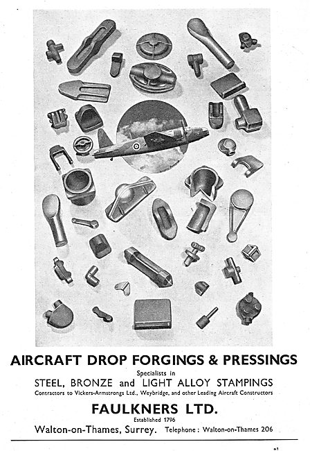 Faulkners Ltd. Drop Forgings & Pressings 1939                    