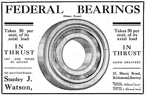 Federal Bearings (Schatz Patent) - Stanley J.Watson (Agent)      