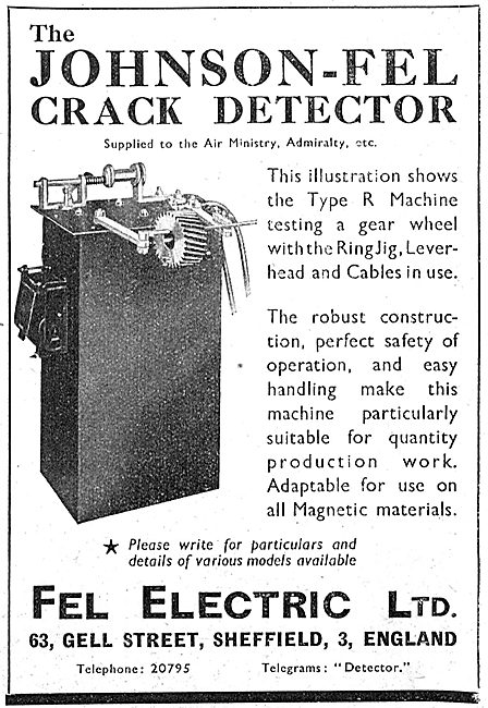 Fel-Electric : Johnson-Fel Crack Detector                        