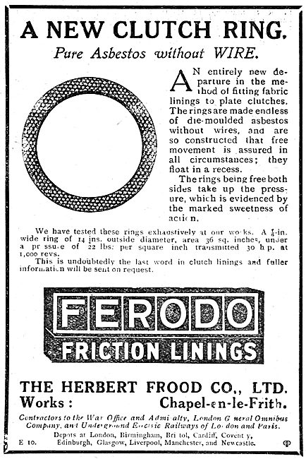 Ferodo Friction Surfaces For Aircraft - Clutch Rings             