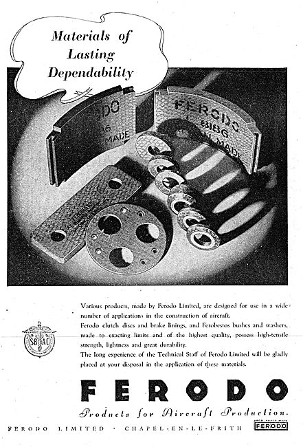 Ferodo Brake Linings & Friction Surfaces For Aircraft            