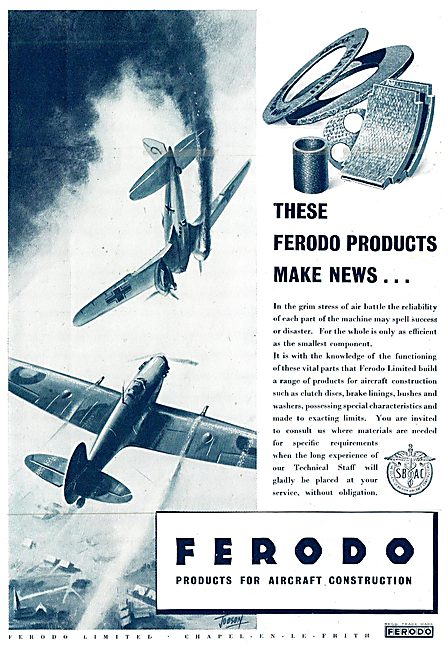 Ferodo Products For Aircraft Construction                        