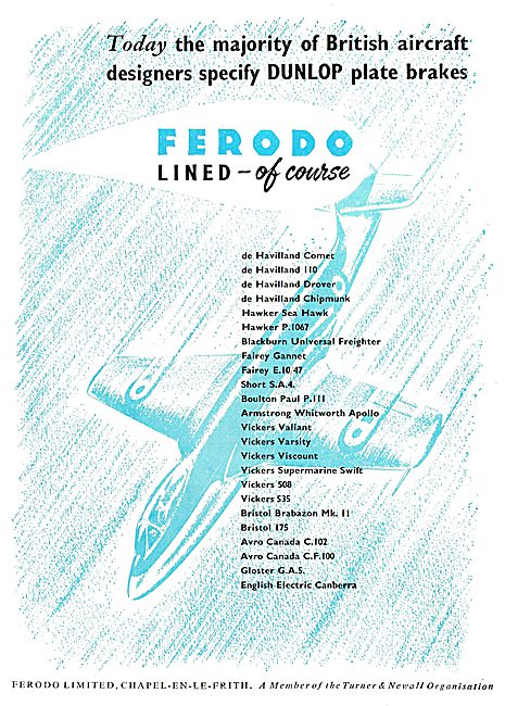 Ferodo Friction Surfcaces For Aircraft                           