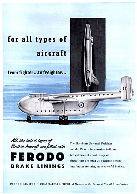 Ferodo Brakes & Brake Linings For Aircraft                       