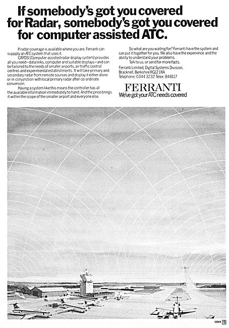 Ferranti Computer Assisted Air Traffic Control - ATC             