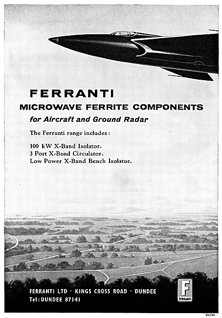 Ferranti Ferrite Components For Radar Systems                    