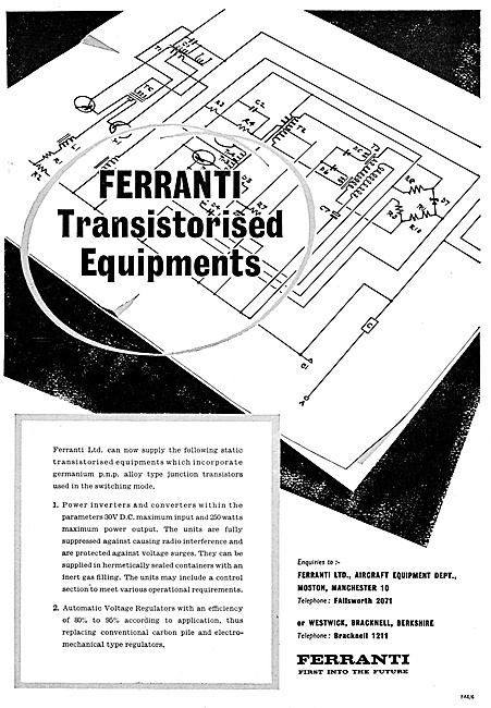 Ferranti Flight Control Systems & Transistorised Equipment       