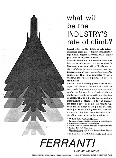 Ferranti Avionics & Electronics 1960                             