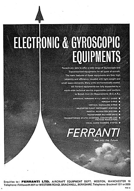 Ferranti Electronics & Gyroscope Equipment                       