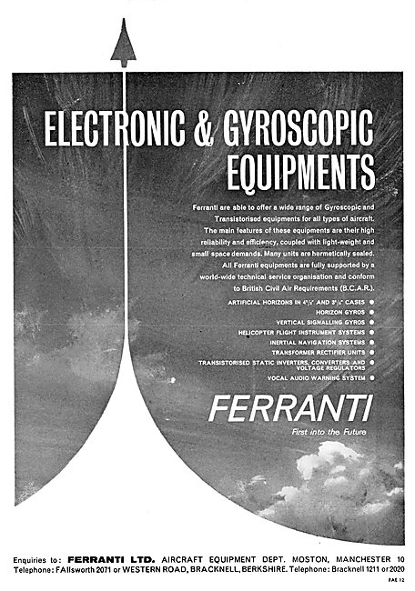 Ferranti Electronic & Gyroscopic Instruments                     