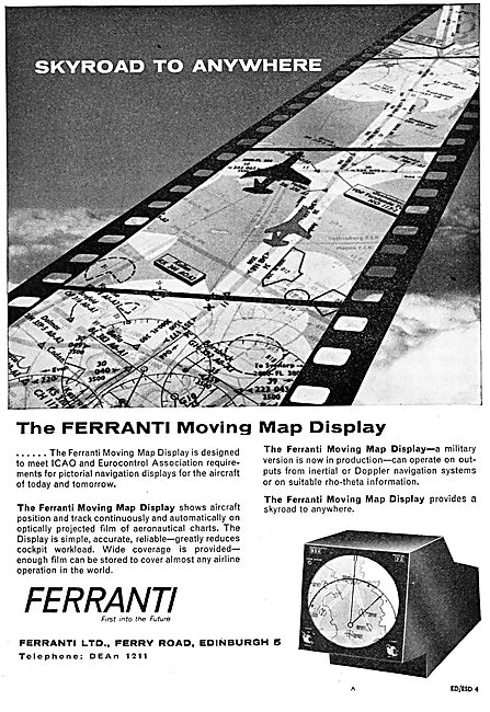 Ferranti Moving Map Display                                      