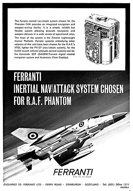 Ferranti Inertial Nav/Attack System                              