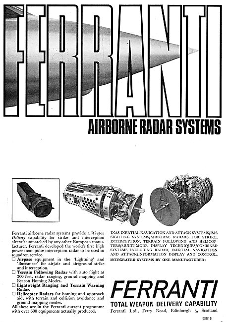Ferranti Airborne Radar Systems                                  