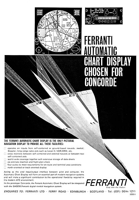 Ferranti Automatic Navigation Chart Display                      