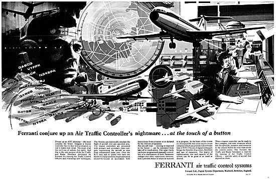 Ferranti Air Traffic Control Simulators 1968                     