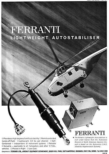 Ferranti Helicopter Autostabiliser                               