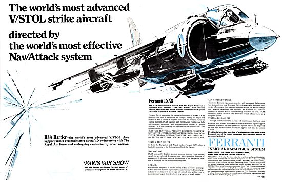 Ferranti INAS Inertial Nav Attack System                         