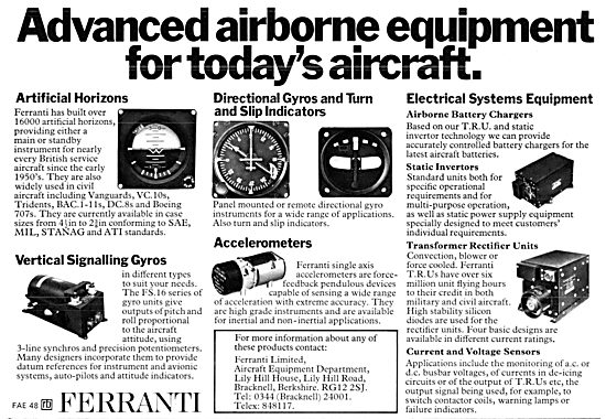 Ferranti Avionics 1973                                           