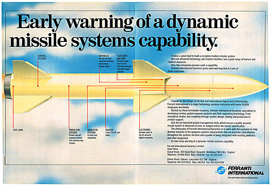 Ferranti Missile Early Warning Systems                           