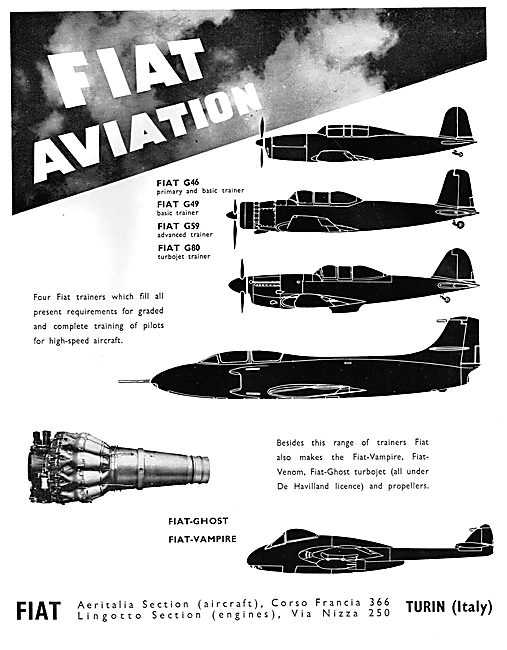 Fiat Aircraft 1953 - FIAT Aviation                               