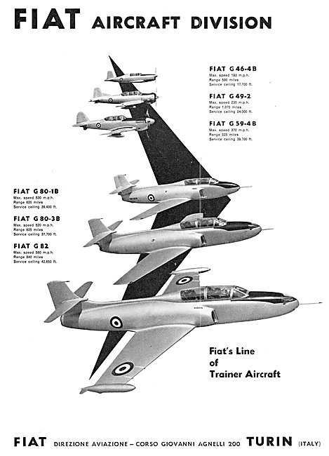 Fiat Military Training Aircraft 1954                             