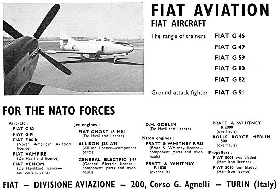 Fiat Jet Training Aircraft 1956                                  