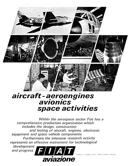 Fiat Aerospace Activities 1968                                   