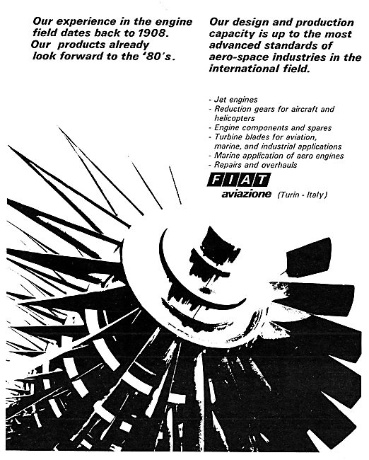 Fiat Aerospace Projects 1973                                     