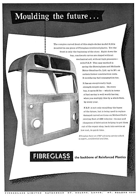 Fibreglass Reinforced Plastics - Fibreglass Mouldings 1956       