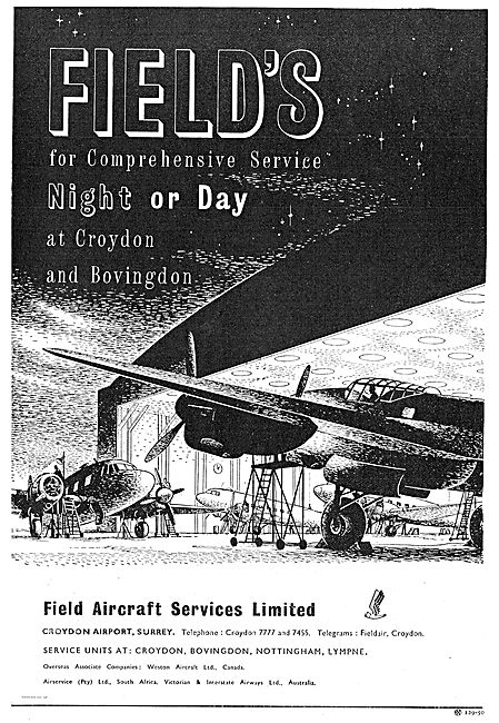 Field's For Aircraft Servicing - Night Or Day.                   