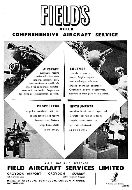 Field Aircraft Services - Field's Aircraft Repairs & Overhauls   