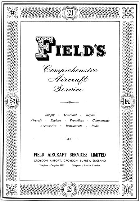Fields. Field  Aircraft Services                                 