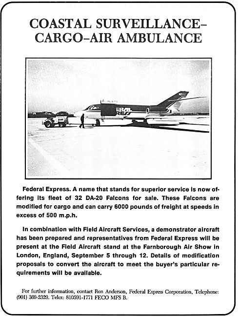 Field  Aircraft Services - Ex FedEx DA-20 Falcons For Sale       