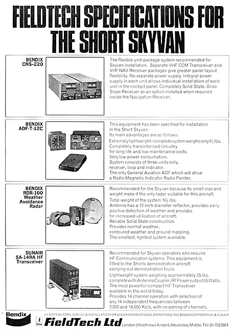 FieldTech Bendix Avionics Sales, Service & Repairs               