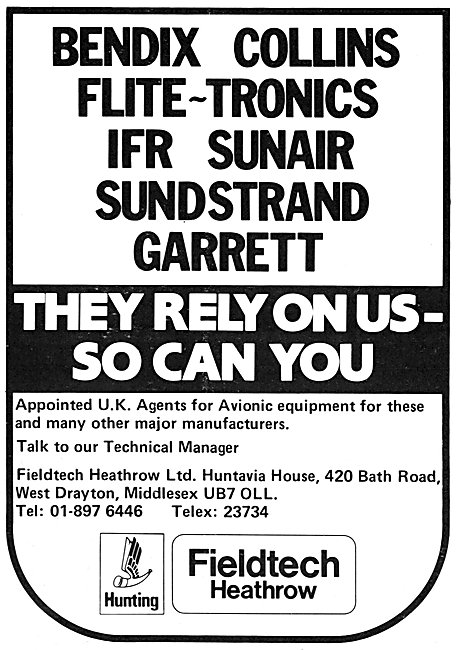 FieldTech Heathrow - Avionics Agents 1983                        