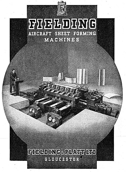 Fielding & Platt. Sheet Metal Forming Machines. 1942 Advert      