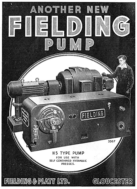 Fielding & Platt H5 Type Pump For Hydraulic Presses              