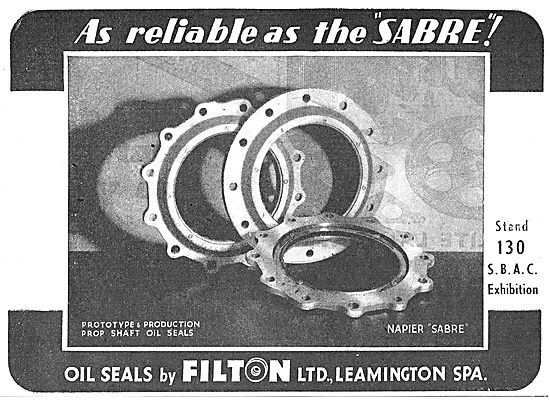 Filton Ltd  Oil Seals Used In The Napier Sabre Aero Engine       