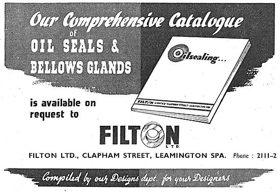 Filton Oil Seals & Bellows Glands - Leather Synthetic Rubber     