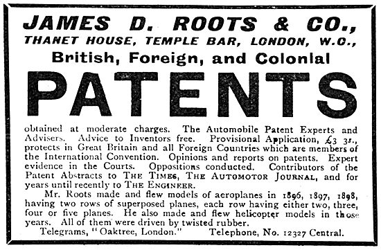 James D.Roots & Co - Patent Agents                               