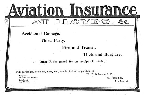 W.T.Dolamore & Co Aviation Insurance At Lloyds                   