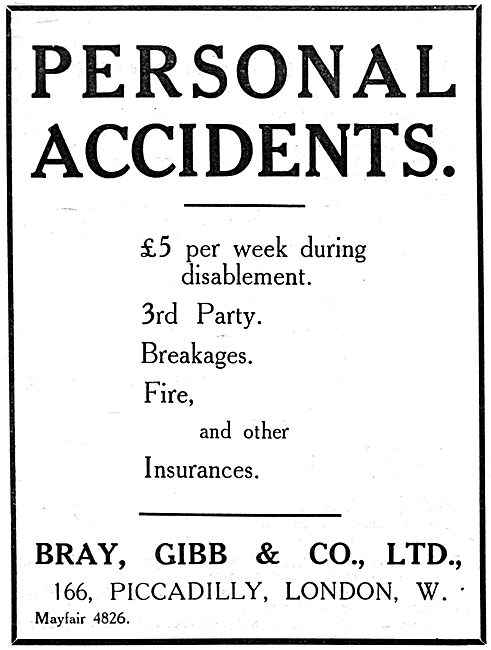 Bray, Gibb & Co. Aviation Insurance Risks                        