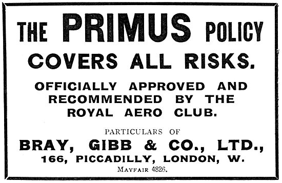 Bray, Gibb & Co. Aviation Insurance Risks - Primus Policy        
