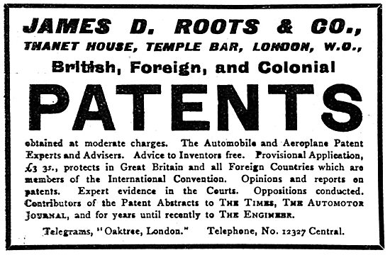 James D.Roots & Co - Patent Agents                               